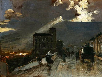 The Terrace in Kassel with a Storm Brewing