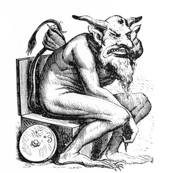 Depiction of the Devil Belphagor (Belphegor) from Collin de Plancy