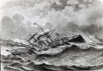 The disaster to the Great Eastern in September, 1861
