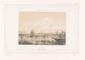 View of the Napoleon III Basin at the Port of Cherbourg