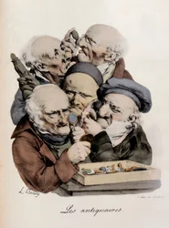 Antiques Dealers Engraving by Louis-Leopold Boilly