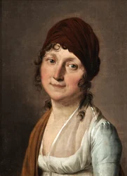 Portrait of a Woman with a Red Hairband