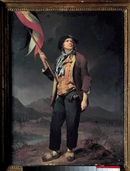 Portrait of the Singer Simon Chenard
