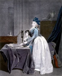 The Optical Illusion, 1794, engraving, by Louis Léopold Boilly (1761-1845), 