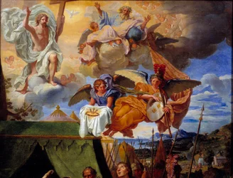 King Louis IX caring for his soldiers (detail)