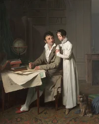 The Geography Lesson (Portrait of Monsieur Gaudry and His Daughter)