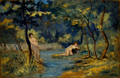 Standing and Reclining Nymphs