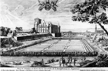 Château de la Rochefoucauld in Liancourt; engraving by Louis Menier - Family Archives.