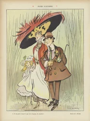 Autumn Rains (Illustration for Le Rire)
