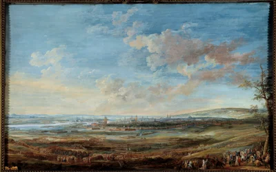 War of the Austrian Succession (1741-1748): Siege of the city of Maestricht (Maastricht) by the Marechaux of Saxony and Lowendal from 16 April to 10 May 1748