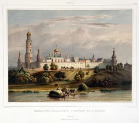 View of the Simonov Monastery in Moscow