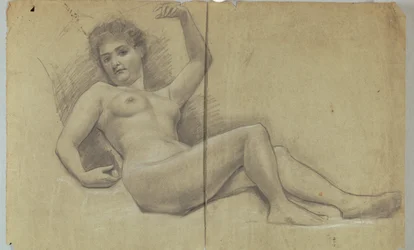 Study of Reclining Nude Figure