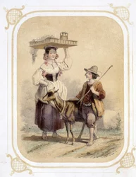 Italian and Peasant Shepherd - in 