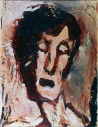Face from the Front with Closed Eyes