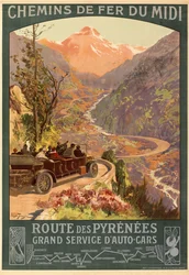 Chemin de fer du Midi. Route des Pyrénées