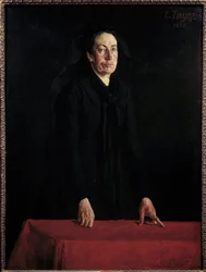 Portrait of Louise Michel at the Podium