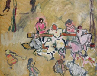 Children Playing in Rue Caulaincourt