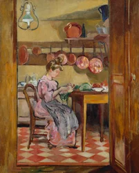 Madame Valtat in the Kitchen