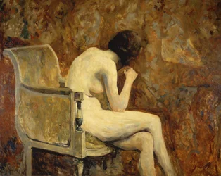 Nude in an armchair