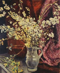 Pitcher of Flowery Branches