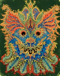 Kaleidoscope Cats: Cat Pattern on Green
