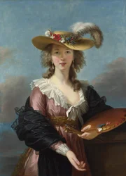 Self Portrait in a Straw Hat