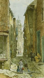 Figures in Harp Lane, Ludlow