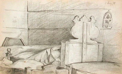 Bedroom (recto), Satan (verso)