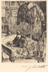 Interior with Floor Lamp