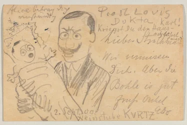 Lovis Corinth to Carl Strathmann: Postcard