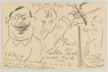 Lovis Corinth to Carl Strathmann: Postcard, Postmarked August 10, 1904