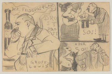 Lovis Corinth to Carl Strathmann: Postcard, Postmarked December 12, 1898