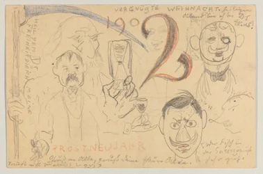 Lovis Corinth to Carl Strathmann: Postcard, Postmarked 24 December 1901