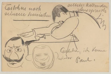 Lovis Corinth to Carl Strathmann: Postcard, Postmarked January 8, 1903