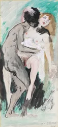 Black Man and Blonde Woman
