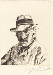 Self-Portrait in a Straw Hat, 1913