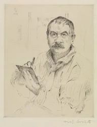 Self-Portrait, Etching