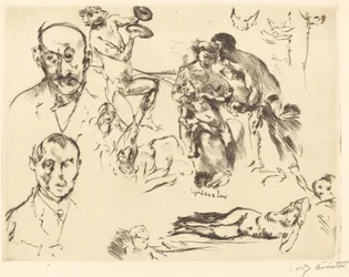 Sketches of Men, including Max Liebermann