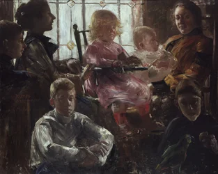 The Family of the Painter Fritz Rumpf