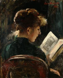 Woman Reading; Lesendes Mädchen, 1888