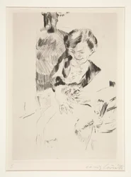 Woman with a Kitten