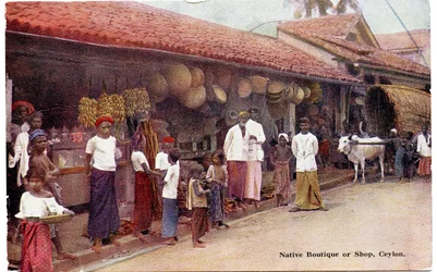 Native Boutique or Shop, Ceylon, c.1900-20