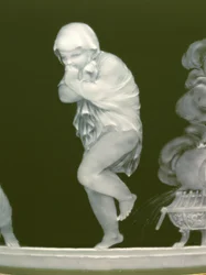 Detail from a pair of vases, 