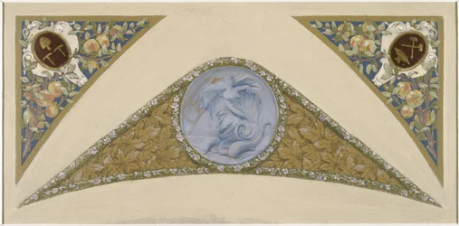 Sketch for the Festival Staircase at Paris City Hall: Fish