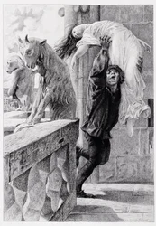 Quasimodo saves Esmeralda - in 