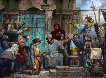 Saint Louis condemns Enguerrand IV de Coucy (1220-1310) - Saint Louis punishing Enguerrand IV of Coucy