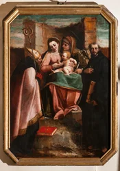Madonna and Child among St Anne, St Nicholas of Bari and St Nicholas of Tolentino