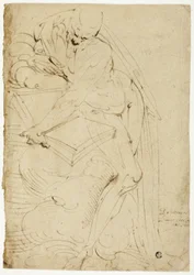 Standing Male Nude (Saint Jerome?) with Book