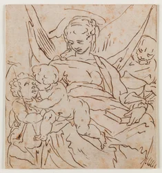 The Holy Family with St. John