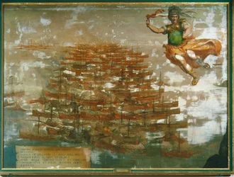 The Naval Battle of Lepanto in 1571